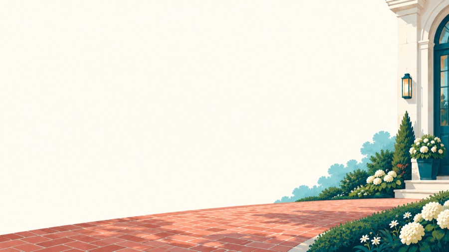 Curb & Pane illustration of papers and property research